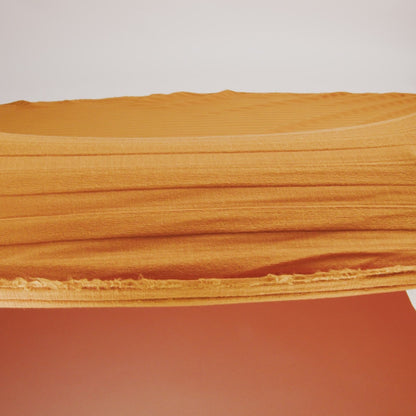 Stretch Tencel Rib Knit - Golden Yellow - Designer Deadstock
