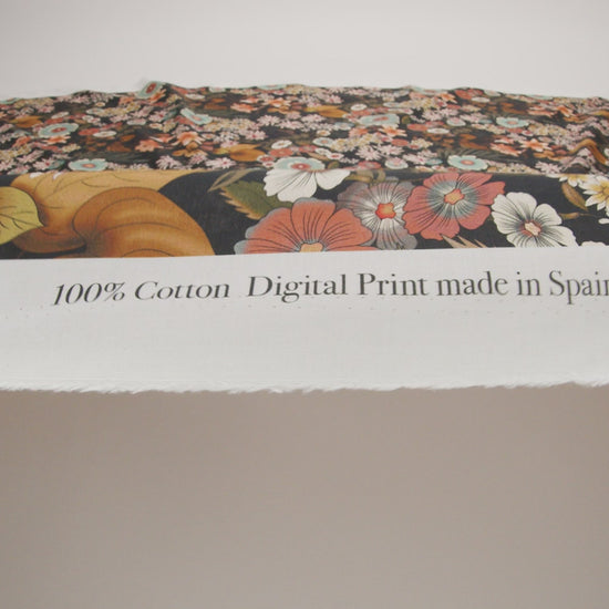 Cotton Voile - Rustic Floral - Narcissus' Reflection Print - Mood Exclusive Gaia Collection