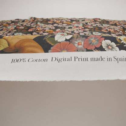 Cotton Voile - Rustic Floral - Narcissus' Reflection Print - Mood Exclusive Gaia Collection