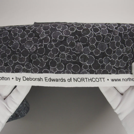 Metallic Printed Quilting Cotton by Northcott - City Fog Polka Dot Confetti - Shimmer Collection