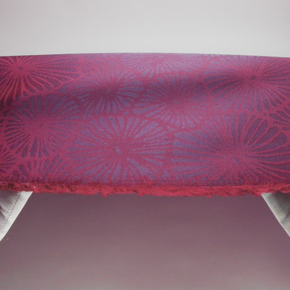 Red and Purple Bi-Color Floral Jacquard Lining