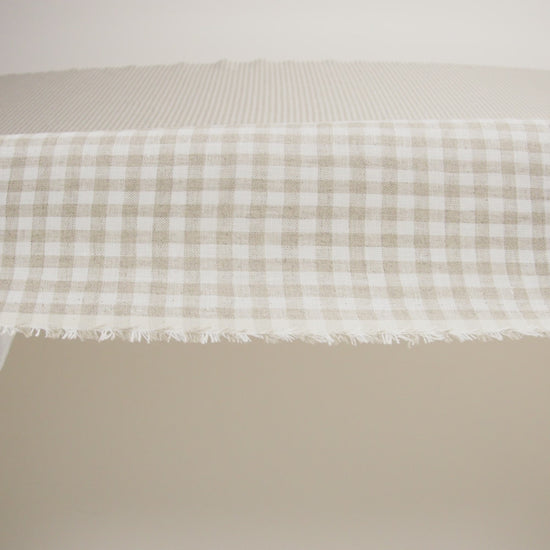 Linen Gingham - Natural and White - Torres Collection
