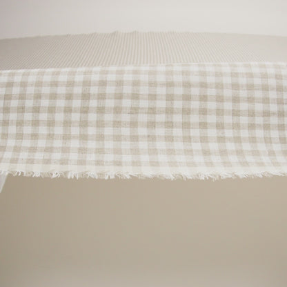 Linen Gingham - Natural and White - Torres Collection