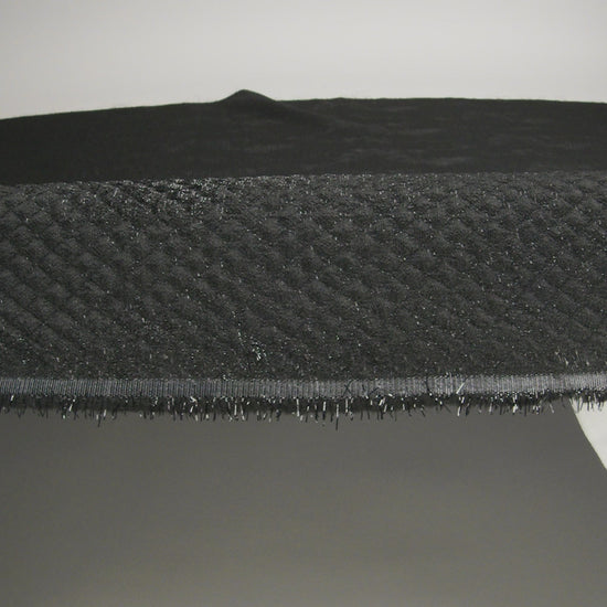 Mood Exclusive Jolene Metallic Black Tiny Diamonds Quilted Luxury Brocade