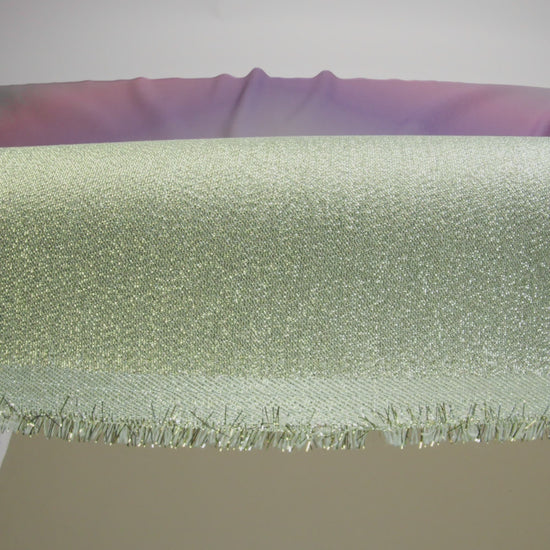 Metallic Pastel Purple, Blue and Gold Polyester Lame