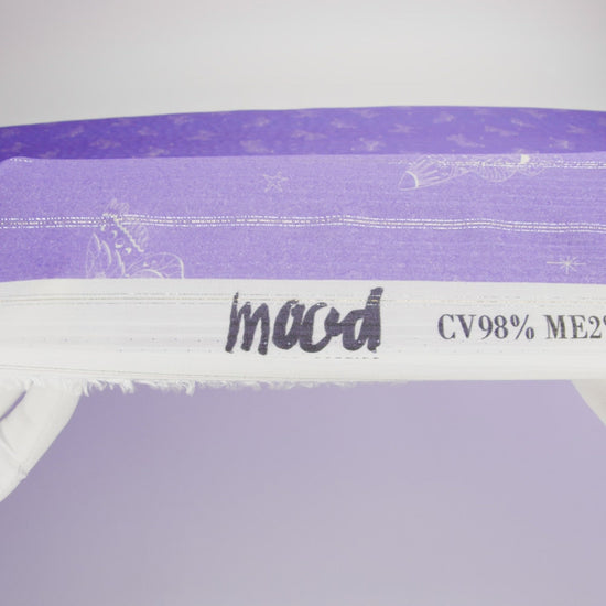 Mood Exclusive Lavender Sky Sanctuary Metallic Pinstriped Viscose Dobby - Image 6 of 6