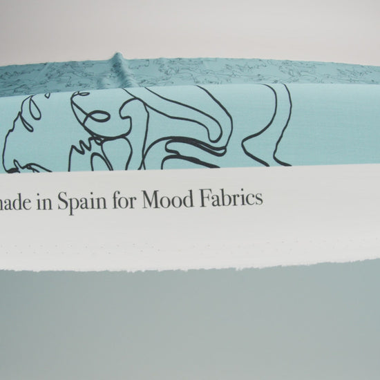 Mood Exclusive Blue Kitty Kraze Cotton Poplin