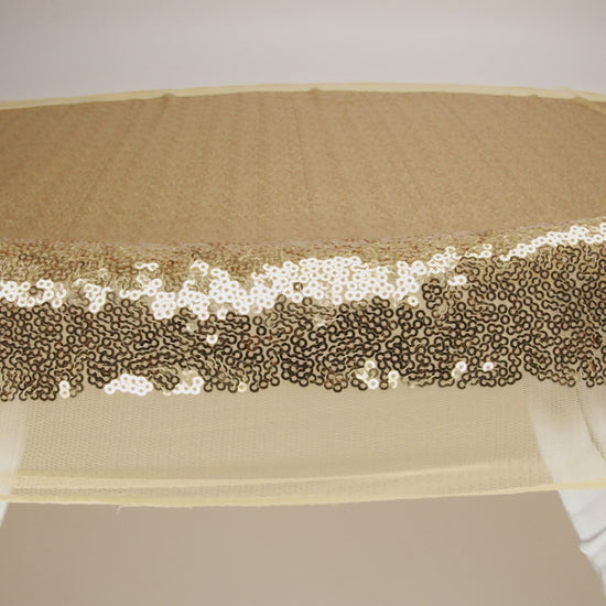 Mesh with Baby Sequins - Gold - Mariah Collection