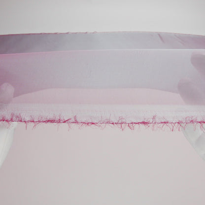 Chiffon-Like Silk Voile - Ice Blue and Berry Red Iridescent - Adelaide Collection