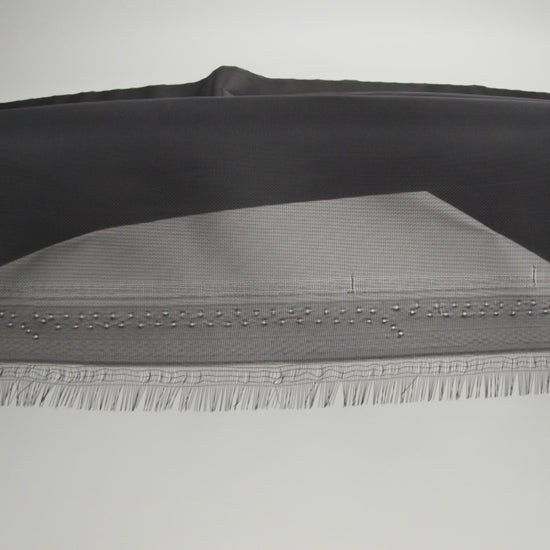 Stiff Polyester Organdy - Black - Rhiannon Collection - Image 5 of 6