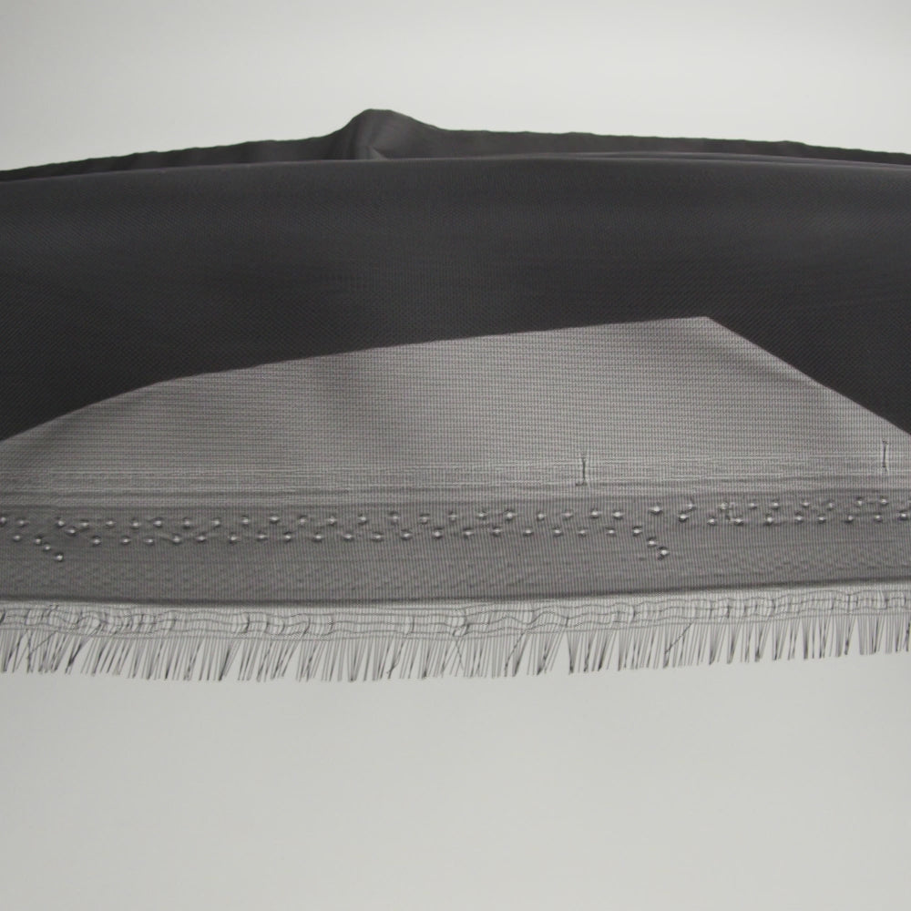 Stiff Polyester Organdy - Black - Rhiannon Collection - Image 5 of 6
