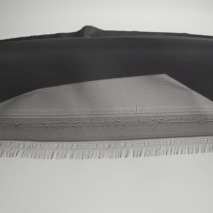 Stiff Polyester Organdy - Black - Rhiannon Collection