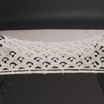 Guipure Lace - Bleached Sand Scale Scallops