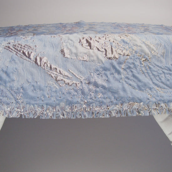 Metallic Golden Egg, Plein Air and Kentucky Blue Abstract Luxury Brocade