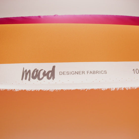 Silk Charmeuse Print 16MM, Made in Italy - Orange, Bright Pink and Orchid Ombre