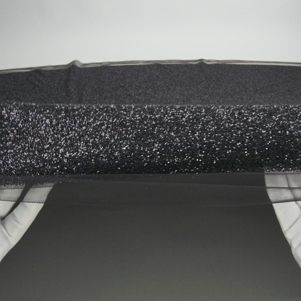 Double Faced Glitter Tulle - Black - Gala Collection - Image 6 of 7