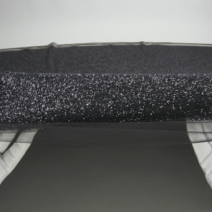 Double Faced Glitter Tulle - Black - Gala Collection