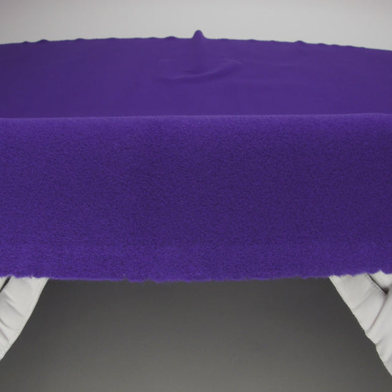 Wool and Cashmere Coating Made in Italy - Blue Violet - Alberini Collection - Image 7 of 8