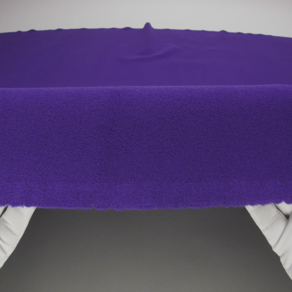 Wool and Cashmere Coating Made in Italy - Blue Violet - Alberini Collection - Image 7 of 8