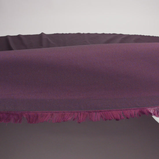 Polyester Taffeta - Plain Dyed Aubergine - Bellamy Collection - Image 6 of 6
