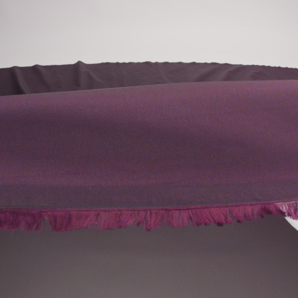 Polyester Taffeta - Plain Dyed Aubergine - Bellamy Collection - Image 6 of 6
