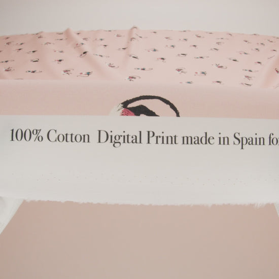 Cotton Poplin - Pink Monkeys - Scimmie Curiosie Print - Mood Exclusive Avenable Collection
