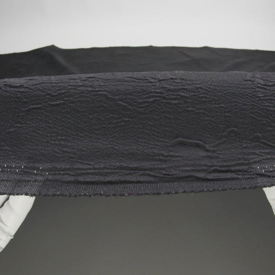 Luminous Black Crinkled Luxury Brocade - Image 6 of 7