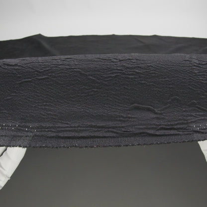 Luminous Black Crinkled Luxury Brocade