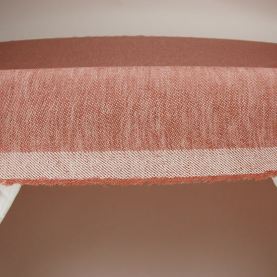 Cotton, Tencel and Linen Blended Woven - Heathered Cinnamon - Toledo Collection