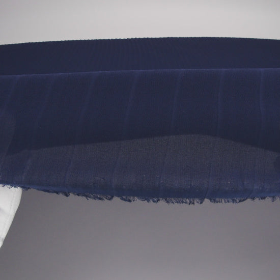 Accordion Pleated Chiffon - Blue Print - Etereo Collection