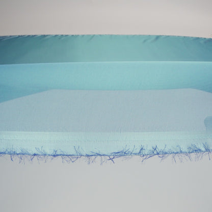 Chiffon-Like Silk Voile - Teal and Royal Iridescent - Adelaide Collection
