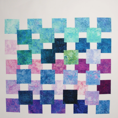 Stonehenge Quilting Cotton Chips 5" Square Precuts - Crystal - Gradations II Collection