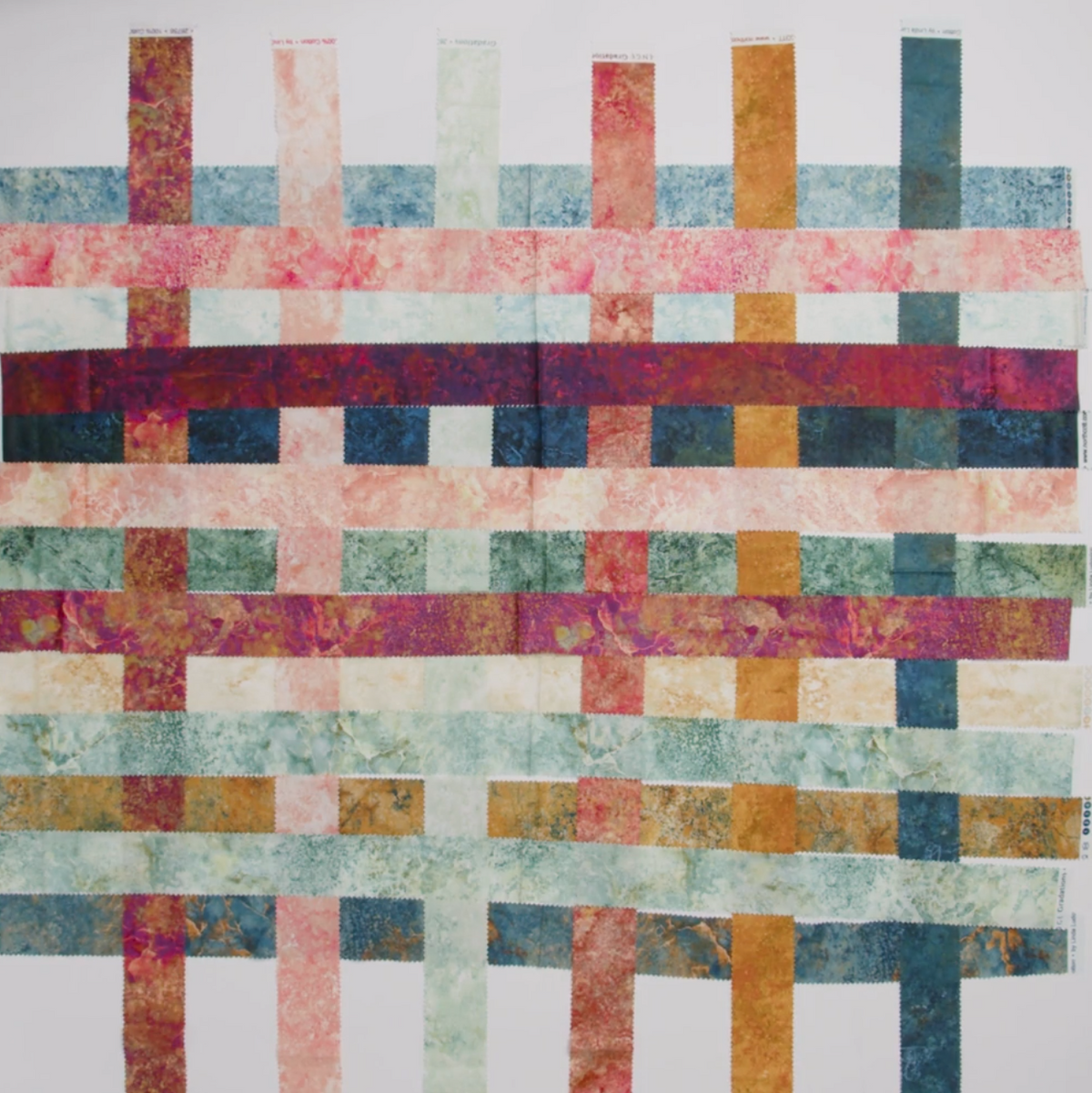 Stonehenge Quilting Cotton Strip Roll 2.5" Strip Precuts - Gemstone - Gradations II Collection - Image 3 of 3
