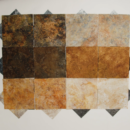 Stonehenge Quilting Cotton Tiles 10" Square Precuts - Mineral - Gradations II Collection - Image 4 of 4