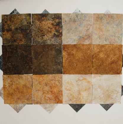 Stonehenge Quilting Cotton Tiles 10" Square Precuts - Mineral - Gradations II Collection