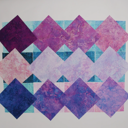 Stonehenge Quilting Cotton Tiles 10" Square Precuts - Crystal - Gradations II Collection