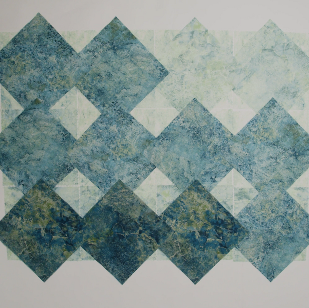 Stonehenge Quilting Cotton Tiles 10" Square Precuts - Blue Planet - Gradations II Collection - Image 4 of 4