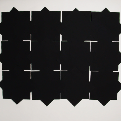 Northcott Quilting Cotton Tiles 10" Square Precuts - Black - Colorworks Collection