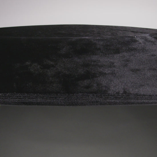 Crushed Velour - Black - Auguste Collection