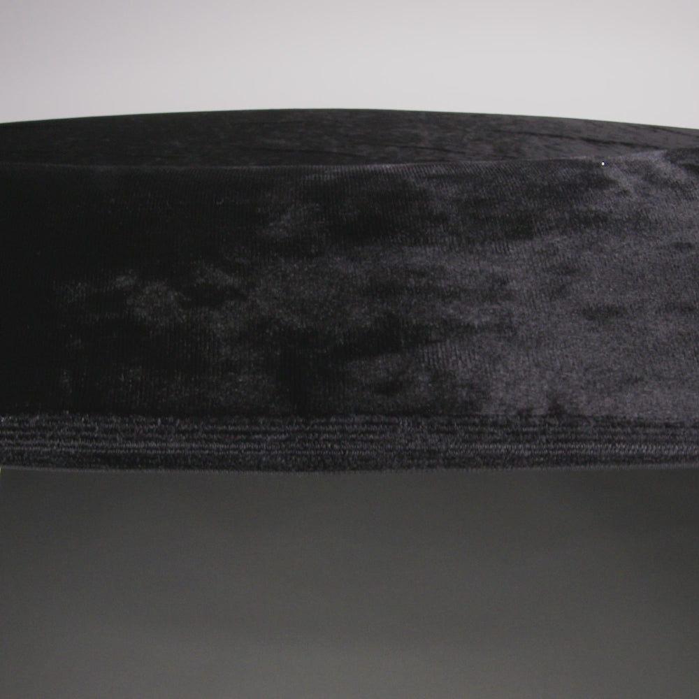 Crushed Velour - Black - Auguste Collection