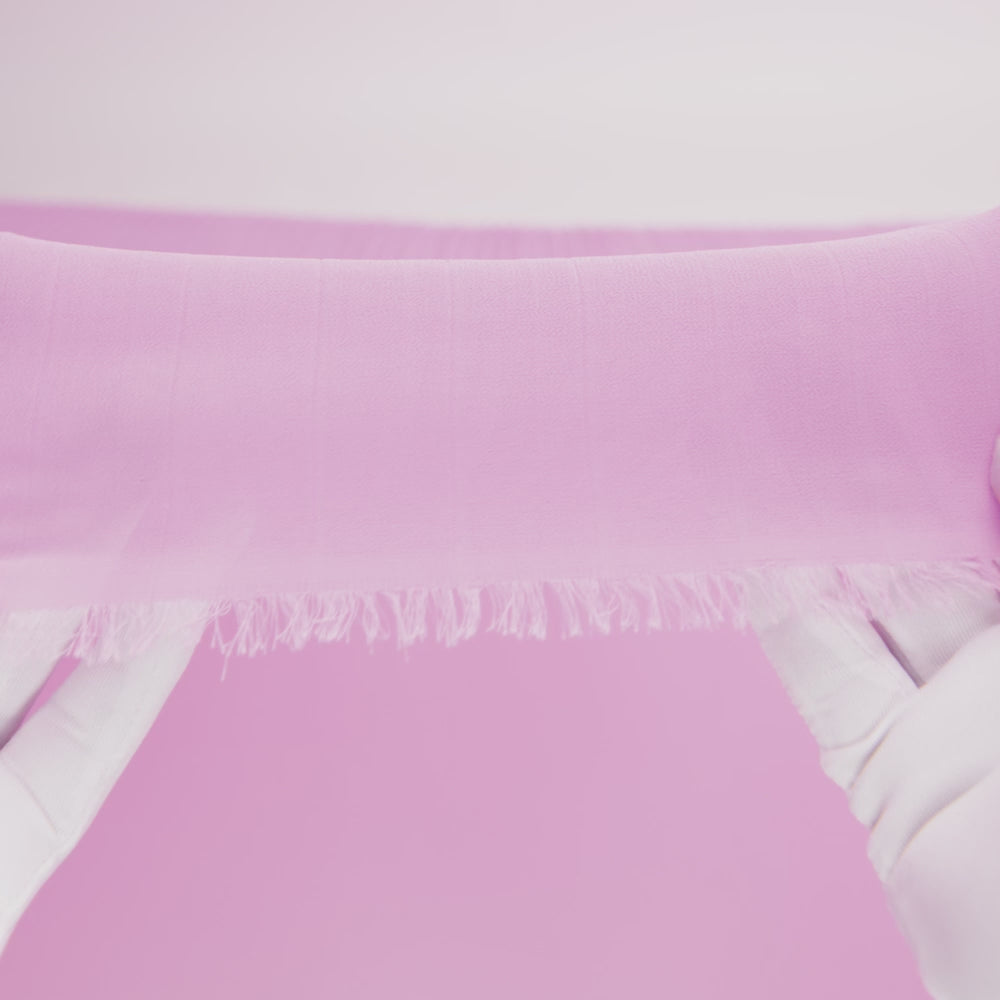 Accordion Pleated Chiffon - Almond Blossom - Etereo Collection