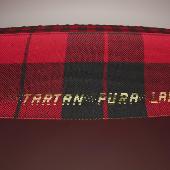 Virgin Wool Twill Made in Italy - Red and Black Classic Plaid