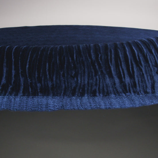 Wavy Crinkled Velour - Estate Blue - Yvonne Collection