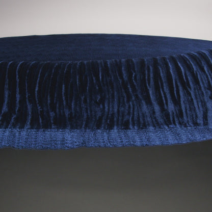 Wavy Crinkled Velour - Estate Blue - Yvonne Collection