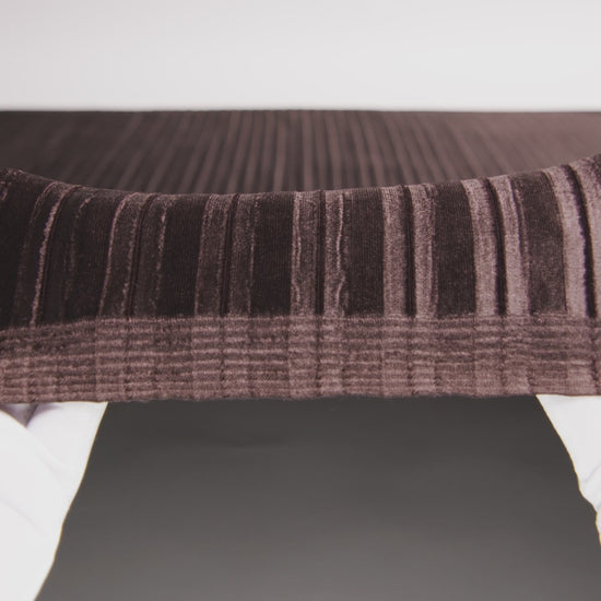 Pleated Velour - Chocolate Brown - Tver Collection
