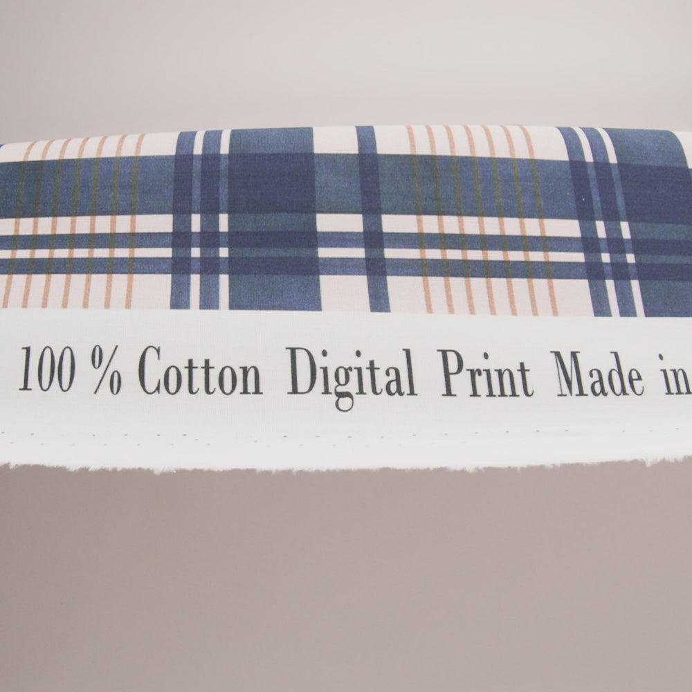 Mood Exclusive Blue Parting Glass Cotton Poplin
