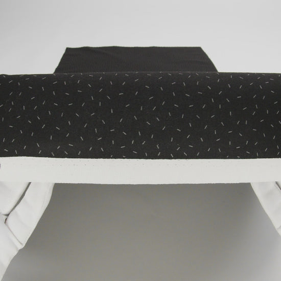 Printed Quilting Cotton by Ghazal Razavi for FIGO Studio - Black and Gray Dashes - Dusk Collection