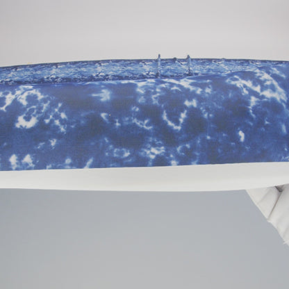 Stretch Econyl Nylon Jersey Print by The Reformation - Deep Sea Blue Tie Dye - Deadstock