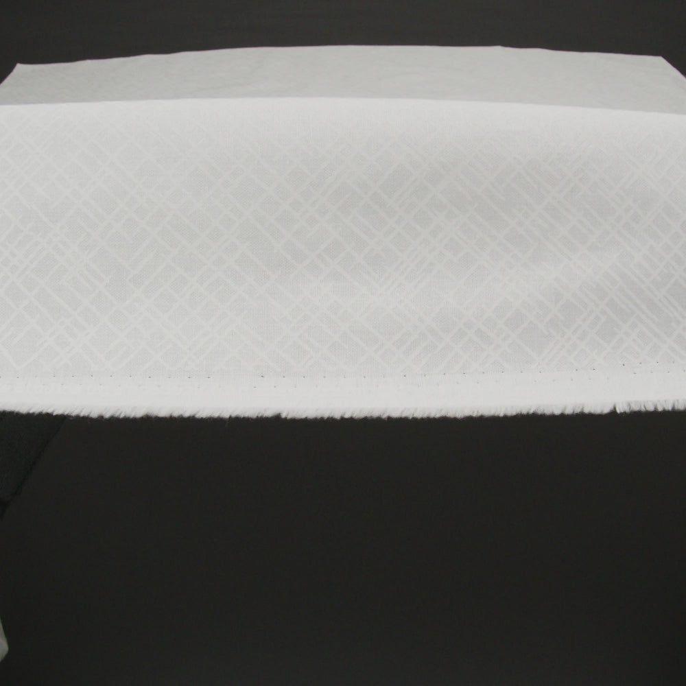 Printed Quilting Cotton by Patrick Lose for Northcott - White on White Open Weave - Basically Black & White Collection - Image 6 of 6