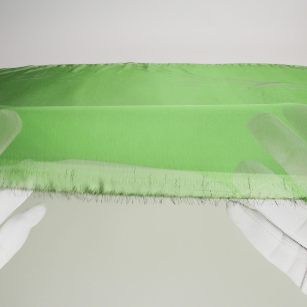 Chiffon-Like Silk Voile - Forest Green Iridescent - Adelaide Collection - Image 6 of 7